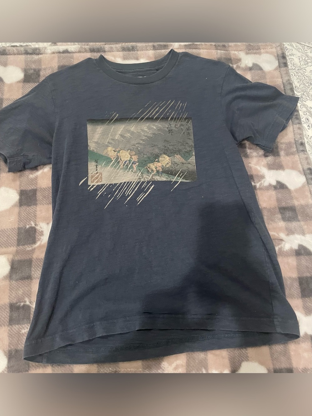 🐨3for$20🐨 Uniqlo Graphic T-Shirt - Classic Rain Scene